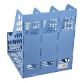 Comix Office Desktop Accessories Blue Grey Desk Organizer PP Plastic Magazine File Rack